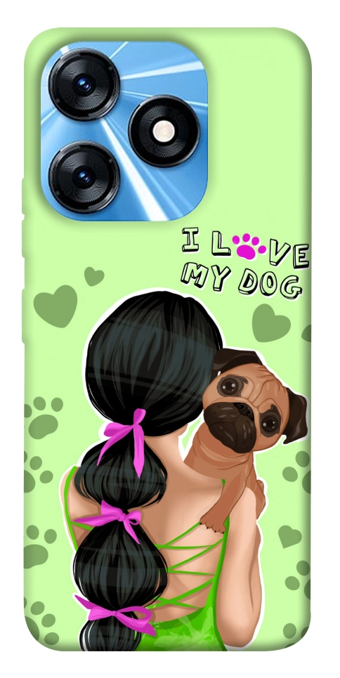 Чехол Love my dog для TECNO Spark 10