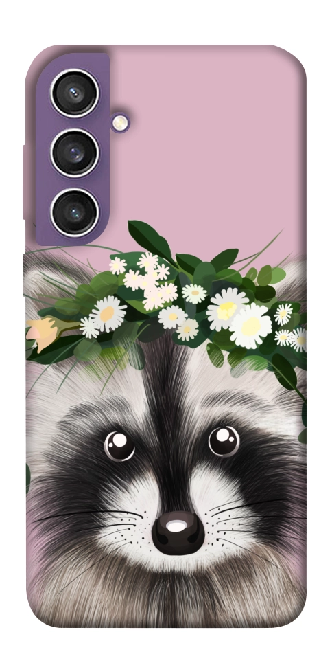 Чехол Raccoon in flowers для Galaxy S23 FE