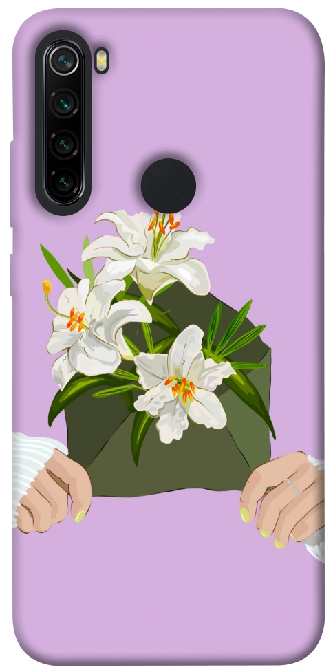 Чехол Flower message для Xiaomi Redmi Note 8 2021