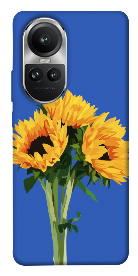 Чехол Bouquet of sunflowers для Oppo Reno 10