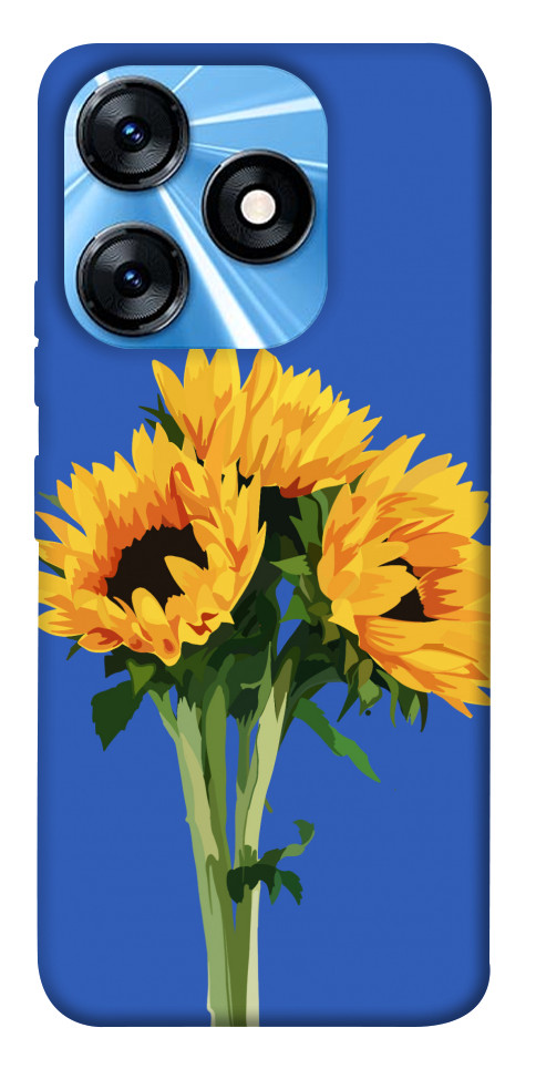 Чохол Bouquet of sunflowers для TECNO Spark 10