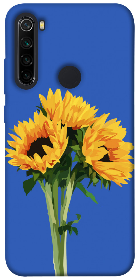 Чохол Bouquet of sunflowers для Xiaomi Redmi Note 8 2021