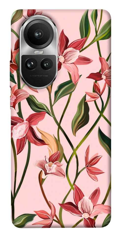 Чехол Floral motifs для Oppo Reno 10