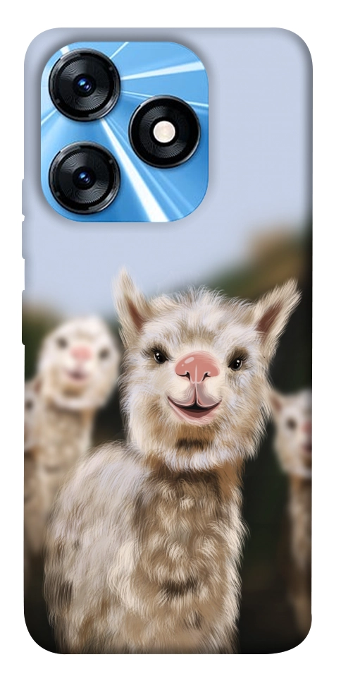 Чехол Funny llamas для TECNO Spark 10