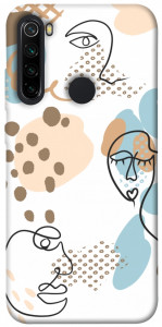 Чехол Face pattern для Xiaomi Redmi Note 8 2021