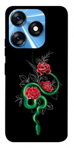 Чехол Snake in flowers для TECNO Spark 10