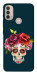 Чохол Flower skull для Motorola Moto E30