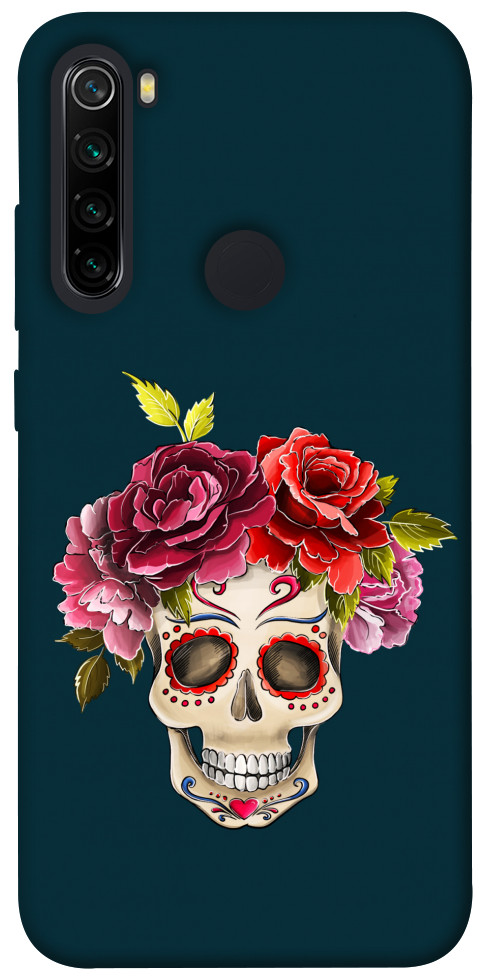 Чехол Flower skull для Xiaomi Redmi Note 8 2021