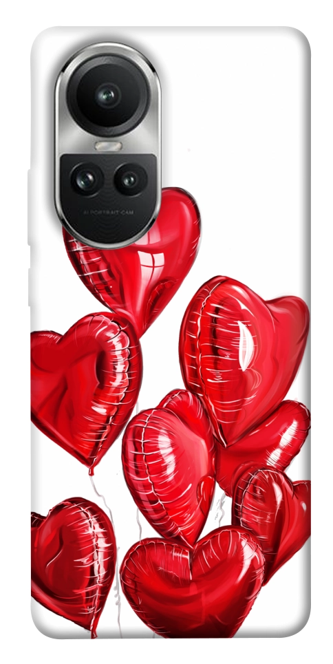 Чехол Heart balloons для Oppo Reno 10