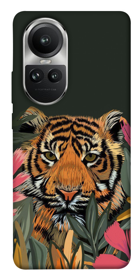 Чехол Нарисованный тигр для Oppo Reno 10