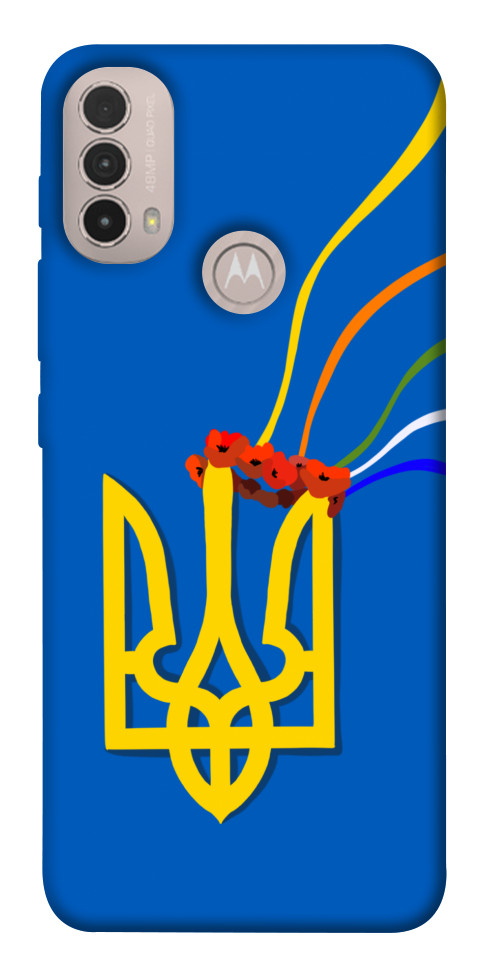 Чехол Квітучий герб для Motorola Moto E30