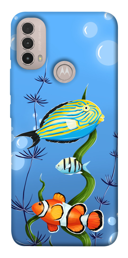 Чохол Коралові рибки для Motorola Moto E30