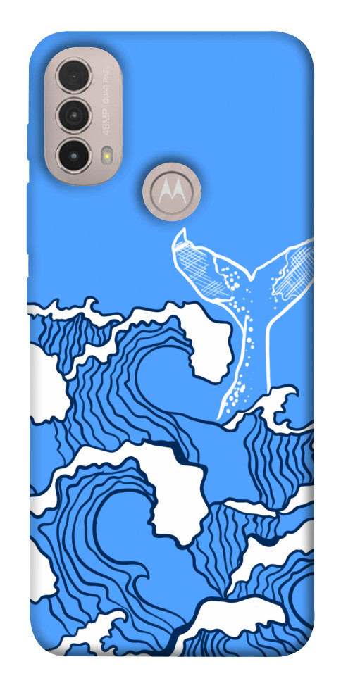 Чохол Блакитний кит для Motorola Moto E30