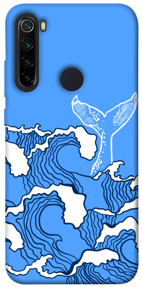 Чехол Голубой кит для Xiaomi Redmi Note 8 2021