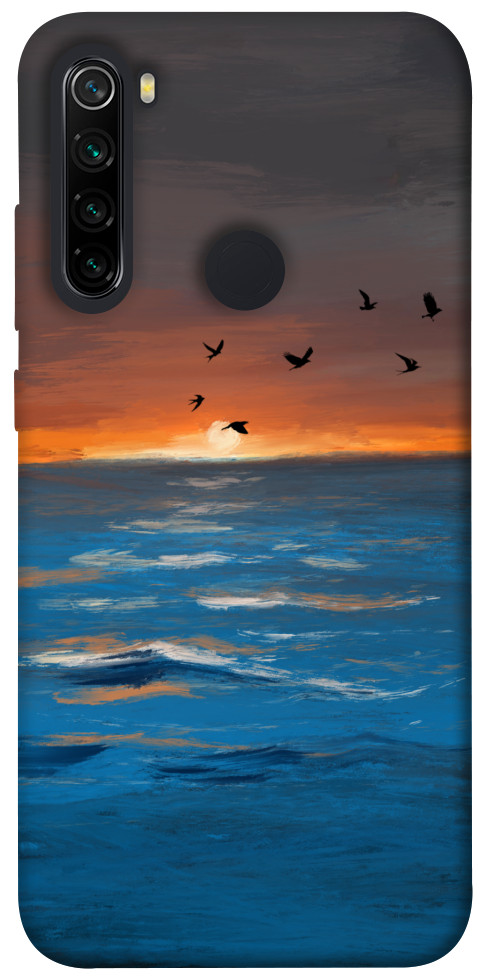 Чехол Закатное море для Xiaomi Redmi Note 8 2021