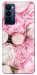 Чехол Pink peonies для TECNO Camon 18