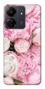 Чехол Pink peonies для Xiaomi Redmi 13C