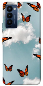 Чохол Summer butterfly для Tecno Camon 18 P