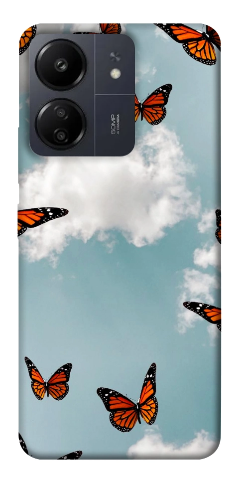 Чехол Summer butterfly для Xiaomi Redmi 13C