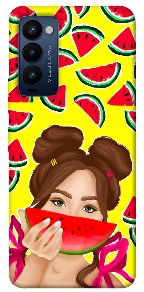 Чехол Watermelon girl для TECNO Camon 18