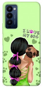 Чохол Love my dog для TECNO Camon 18P