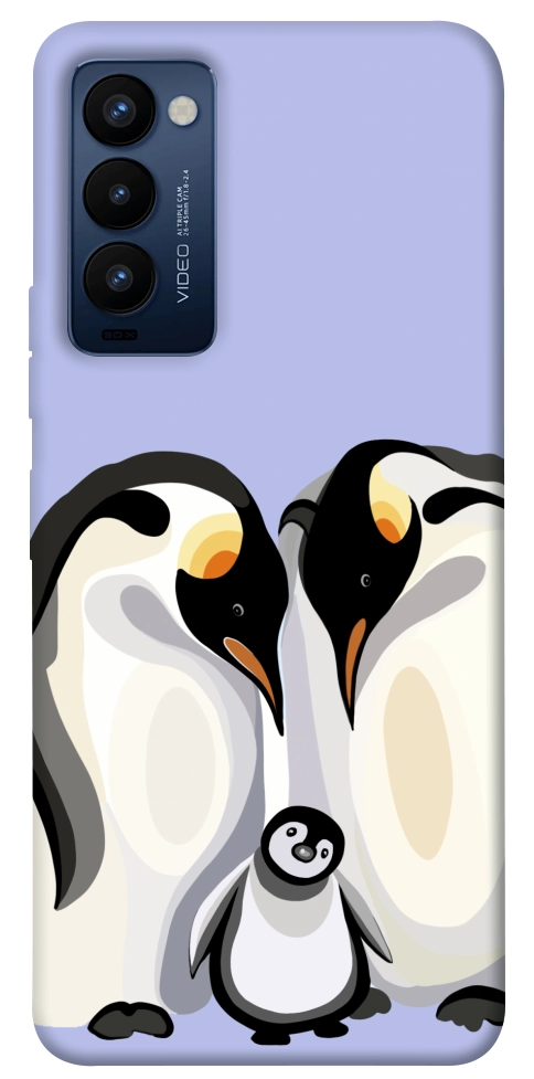 Чехол Penguin family для TECNO Camon 18