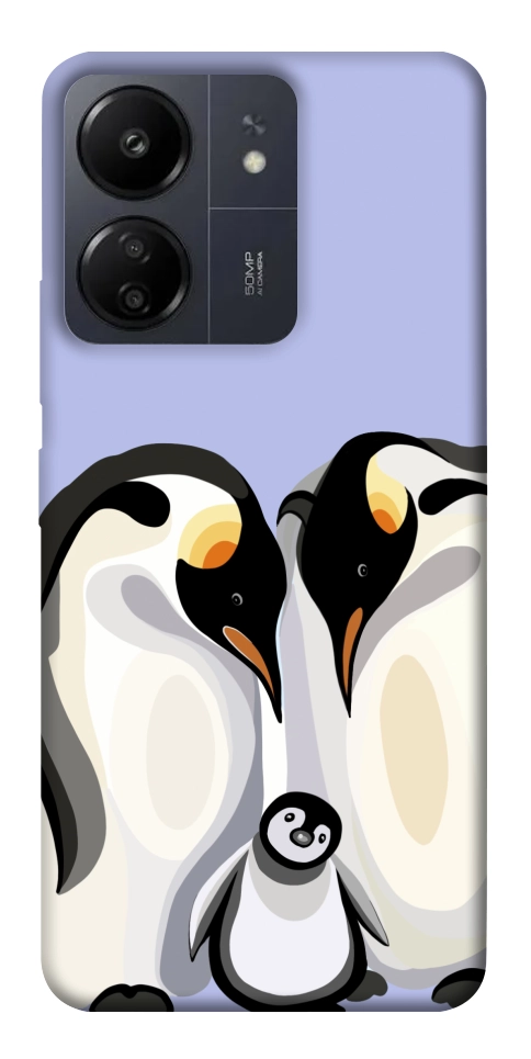 Чехол Penguin family для Xiaomi Redmi 13C