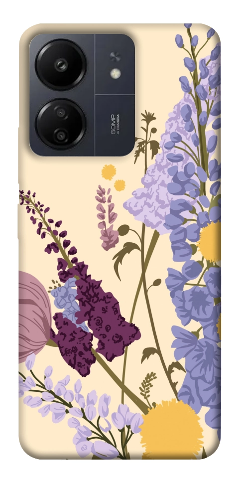 Чехол Flowers art для Xiaomi Redmi 13C