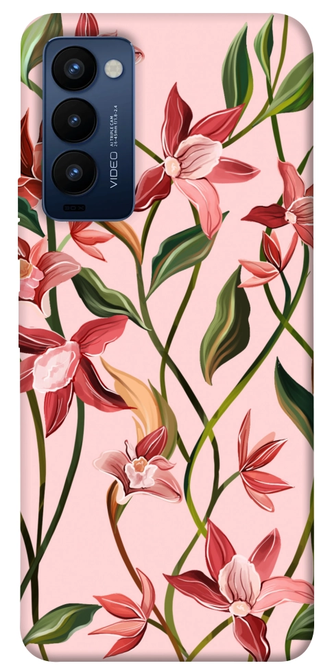 Чохол Floral motifs для TECNO Camon 18