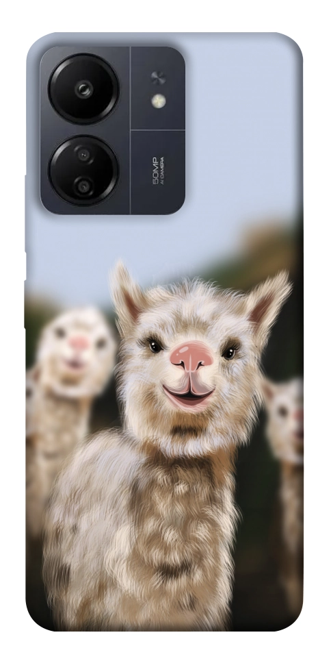 Чехол Funny llamas для Xiaomi Redmi 13C