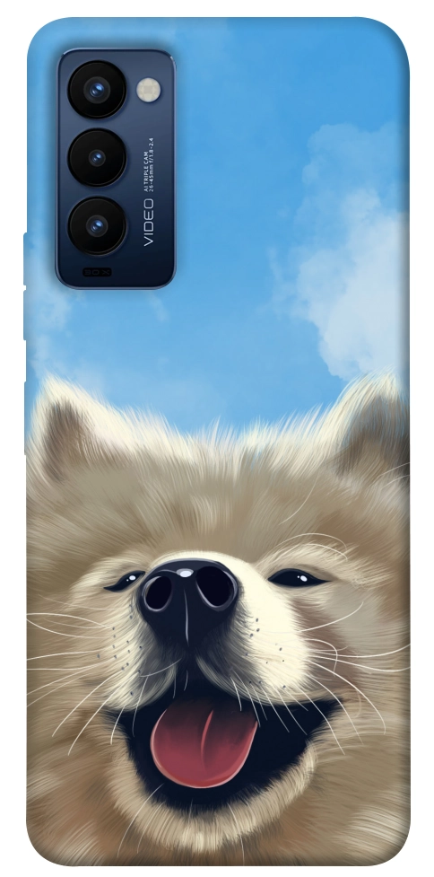 Чехол Samoyed husky для TECNO Camon 18P