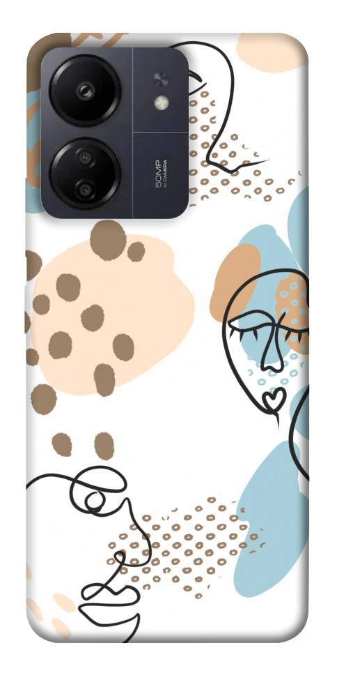 Чехол Face pattern для Xiaomi Redmi 13C