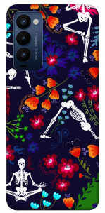 Чехол Yoga skeletons для TECNO Camon 18