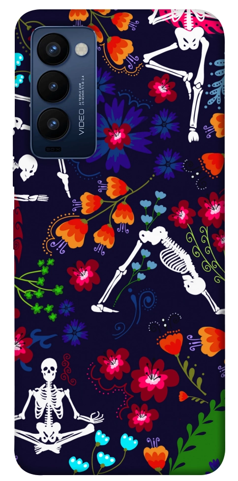 Чехол Yoga skeletons для TECNO Camon 18P