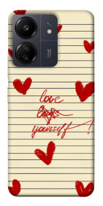 Чехол Love yourself для Xiaomi Redmi 13C