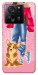 Чохол Girl and corgi для Xiaomi 13T Pro