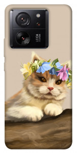 Чехол Cat in flowers для Xiaomi 13T Pro