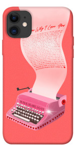 Чохол Рожева друкарська машинка для iPhone 11