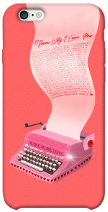 Чохол Рожева друкарська машинка для iPhone 6 (4.7'')