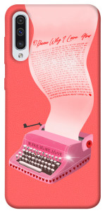 Чохол Рожева друкарська машинка для Samsung Galaxy A50s