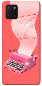 Чохол Рожева друкарська машинка для Galaxy Note 10 Lite (2020)