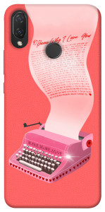 Чохол Рожева друкарська машинка для Huawei P Smart+ (nova 3i)