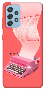 Чохол Рожева друкарська машинка для Samsung Galaxy A52 5G