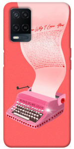 Чохол Рожева друкарська машинка для Oppo A54 4G