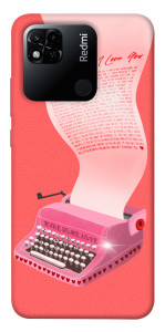 Чехол Розовая печатная машинка для Xiaomi Redmi 10A