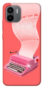Чехол Розовая печатная машинка для Xiaomi Redmi A1