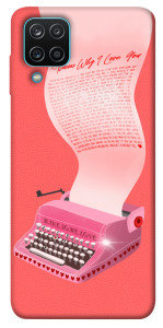 Чохол Рожева друкарська машинка для Galaxy M12