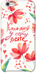 Чехол Кохання у серці цвіте для iPhone 6 plus (5.5'')