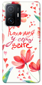 Чохол Кохання у серці цвіте для Xiaomi 11T