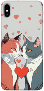 Чехол Коты и сердце для iPhone XS Max